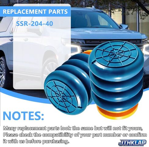 SSR-204-40 Rear Suspension Helper Springs Bump Stops Compatible with 2000-2020 Chevy Tahoe Suburban, GMC Yukon 1500, Savana, Express - Rear Suspension Enhancement Kit Pair in Saudi Arabia