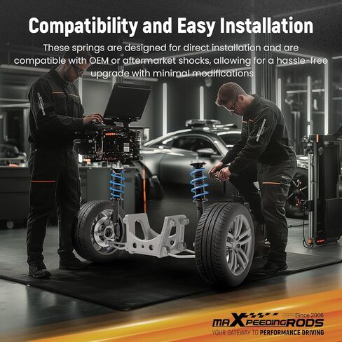 نوابض خفض maxpeedingrods لسيارة Ford Focus ST 2013-2018، SAE 9254 مجموعة خفض نوابض ملفوفة عالية الشد، أزرق in Kuwait