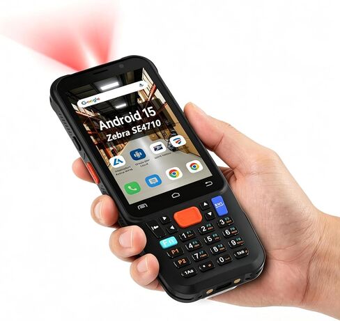 Android Barcode Scanner F1, Android 15 Handheld PDA w/Zebra SE4710 Engine, 4 inch Touchscreen Industrial Mobile Computer, IP67 Data Terminal Inventory Scanner for Warehouse Retail Logistics in Saudi Arabia