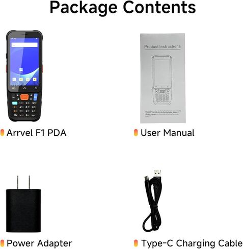Android Barcode Scanner F1, Android 15 Handheld PDA w/Zebra SE4710 Engine, 4 inch Touchscreen Industrial Mobile Computer, IP67 Data Terminal Inventory Scanner for Warehouse Retail Logistics in Saudi Arabia