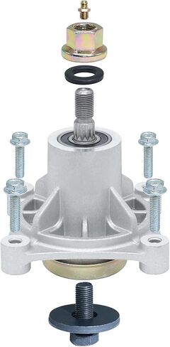 2Pcs Mower Spindle Assembly Replace AYP 174356 174358 Husqvarna 532174356 587125201 532174358 GTH2548 GT2248 GTH2248 YTH1848XP YTH2448 YTH2748 AYP 48" Decks with Tapped Bolt Zerk Grease in Kuwait