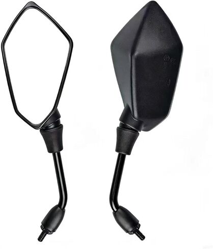 Universal 2Pcs Motorcycle Mirrors, Motorcycle Rearview Mirrors Side Mirrors with 8mm Bolt, 7/8" Handlebar Mount M8 Copatible with ATV, Dirt bike, Scooter, Moped, E-Bike in Saudi Arabia