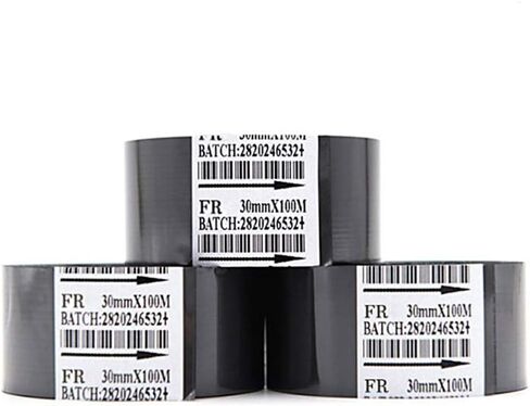 10 Rolls FR Thermal Transfer Ribbon for Date Coder Printer Machine HP-241 241B 241S TJ-08 DY-8 DY-6 (35MM X 100M) in Saudi Arabia