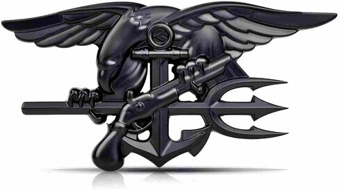 شعار سيارة معدني من Navy Seal Trident - ملصق ثلاثي الأبعاد لفريق النسر مرساة مشاة البحرية الأمريكية شارة مركبة بحرية، ملصق خارجي متين للسيارات والشاحنات وسيارات الدفع الرباعي in Kuwait