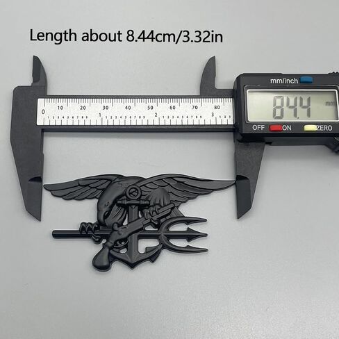 شعار سيارة معدني من Navy Seal Trident - ملصق ثلاثي الأبعاد لفريق النسر مرساة مشاة البحرية الأمريكية شارة مركبة بحرية، ملصق خارجي متين للسيارات والشاحنات وسيارات الدفع الرباعي in Kuwait