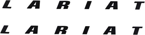 2Pc Lariat Side Fender Emblems Letter Lariat Badge Nameplate 3D Logo Fit for 150 250 350 Truck Pickup (Chrome) in Kuwait