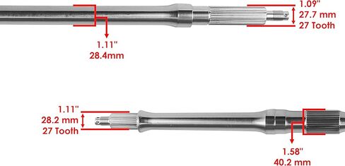 Caltric Rear Axle Shaft Compatible with Yamaha Bruin 350 Yfm350Fa Yfm 350Fa 4X4 2004 2005 2006 in Kuwait