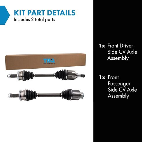 TRQ Front CV Axle Shaft Assembly Set Driver & Passenger Side Compatible with 2016-2018 Hyundai Tucson in Kuwait