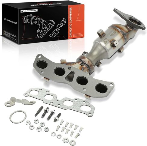 A-Premium Front Exhaust Manifold Catalytic Converter W/Gasket Kit - Compatible with Nissan Altima 2007, 2008, 2009, 2010, 2011, 2012, 2013 L4 2.5L - Replace# 674-933, 14002-JA01E - E.P.A. Compliant in Saudi Arabia