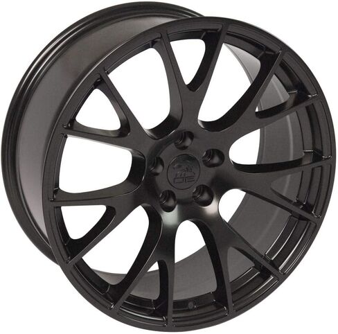 إطارات وإطارات OE Wheels DG69 مقاس 22 بوصة تناسب طراز Ram Hellcat 5x139.7 22x10 أسود ساتان - TerraMax RT 285/45-22 (مجموعة من 4) in Kuwait