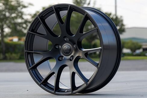 إطارات وإطارات OE Wheels DG69 مقاس 22 بوصة تناسب طراز Ram Hellcat 5x139.7 22x10 أسود ساتان - TerraMax RT 285/45-22 (مجموعة من 4) in Kuwait