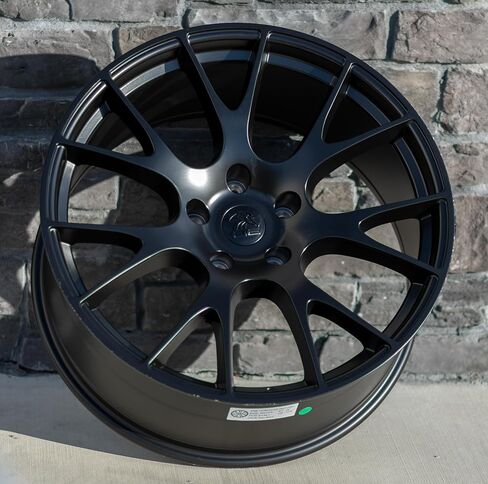 إطارات وإطارات OE Wheels DG69 مقاس 22 بوصة تناسب طراز Ram Hellcat 5x139.7 22x10 أسود ساتان - TerraMax RT 285/45-22 (مجموعة من 4) in Kuwait