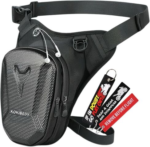 Motorcycle Leg Bag for Men&Women—Adjustable Drop Leg Bags&Tactical Thigh Bag for Hiking, Cycling, Riding, Fishing&Outdoor Activities—Complimentary keychain in Saudi Arabia