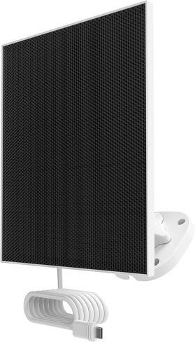 لوحة شمسية myQ لكاميرا البطارية الخارجية myQ، كابل USB-C بطول 6.5 قدم (2 متر)، مقاوم للماء، 3.8 وات و5 فولت، دوران 360 درجة وإمالة 180 درجة in Kuwait