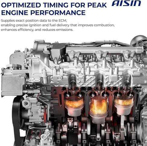 مستشعر موضع العمود المرفقي AISIN AFTERMARKET CKST-00044 - متوافق مع Toyota 4Runner 2003-2009، Tundra 2000-2009، Land Cruiser 1998-2007، Sequoia 2001-2009، Lexus GS400 1998-2000 - 4.0L 4.7L in Kuwait