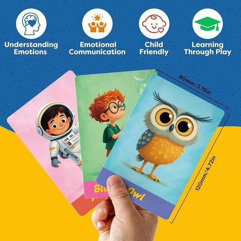 Charades Game for Kids Ages 4+ – 100 Cards Animals Actions Professions with Illustrations No Reading Required,Creative Educational Learning Pictionary Game for Family, Party, Classroom & Travel in Kuwait