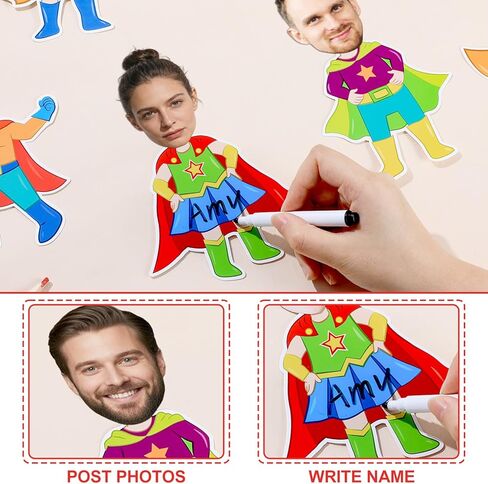 78pcs Hero Theme Cut Outs Super Themed Bulletin Board Decoration Set Hero Theme DIY Photos for Kids Heroes Sayings School Bulletin Board Set Back to School Hero-Themed Cutouts Party Decorations in Kuwait