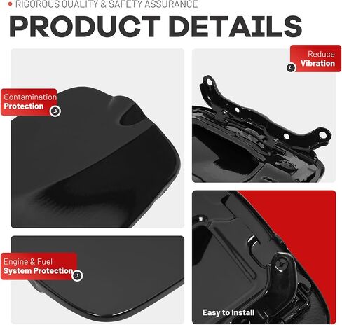 باب حشو الوقود من ALMULOO متوافق مع 2016-2023 Toyota Tacoma 5ft استبدال السرير لـ 77305-04080 غطاء باب خزان الوقود غطاء غطاء فولاذي أسود in Kuwait