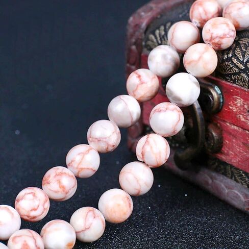 semiprecious Stone Beads for Jewelry Making, Sold per Bag 5 Strands Inside, Red Net Jasper 8mm in Saudi Arabia