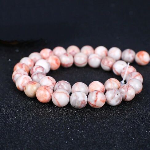 semiprecious Stone Beads for Jewelry Making, Sold per Bag 5 Strands Inside, Red Net Jasper 8mm in Saudi Arabia