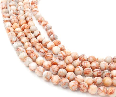 semiprecious Stone Beads for Jewelry Making, Sold per Bag 5 Strands Inside, Red Net Jasper 8mm in Saudi Arabia