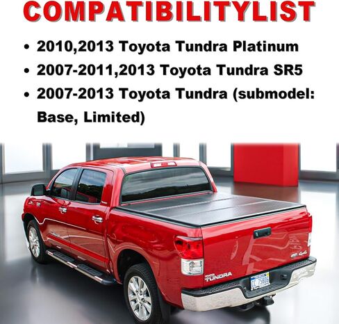 Rear Steel Step Bumper Assembly for 2007-2013 Toyota Tundra without Park Sensor Holes Chrome Back Bumper Replacement for TO1103117,with Pads Brackets and License Plate Lights in Kuwait