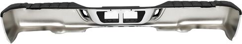 Rear Steel Step Bumper Assembly for 2007-2013 Toyota Tundra without Park Sensor Holes Chrome Back Bumper Replacement for TO1103117,with Pads Brackets and License Plate Lights in Kuwait