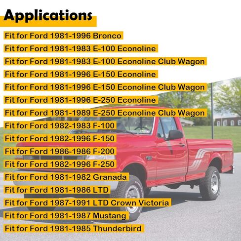 مستشعر الصدمات E3AZ-12A699-A متوافق مع Ford F-150 F-250 F-350 Bronco E-150 E-250 E-350 Econoline Club Wagon 1981-1996 استبدال F0TZ-12A699-A E9TF-12A699-AA in Kuwait