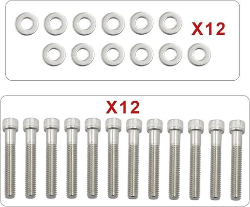 مجموعة مسامير مشعب السحب SBF - استبدال من الفولاذ المقاوم للصدأ مناسب لمحركات Ford 289 302 5.0L 351W ذات الكتلة الصغيرة - متينة وسهلة التركيب in Kuwait