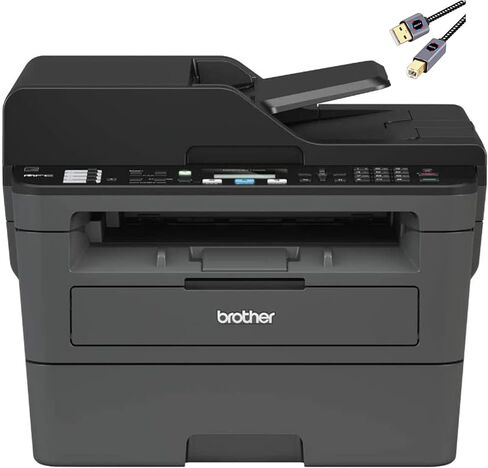 طابعة ليزر Brother L-2710DW مدمجة أحادية اللون الكل في واحد، أقوم بطباعة النسخ والمسح الضوئي والفاكس I Wirless I الطباعة عبر الهاتف المحمول I الطباعة التلقائية على الوجهين I ADF I 32 صفحة في الدقيقة I ADF + كابل الطابعة in Kuwait