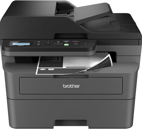 حزمة طابعة ليزر Brother Wireless DCP-L2640DW المدمجة أحادية اللون ومتعددة الوظائف مع خطة حماية لمدة 26 شهرًا، وتنزيل رقمي لأساسيات الطابعة، وكابل HDMI بطول 6 أقدام وكابل USB من النوع A إلى النوع B بطول 6 أقدام in Saudi Arabia