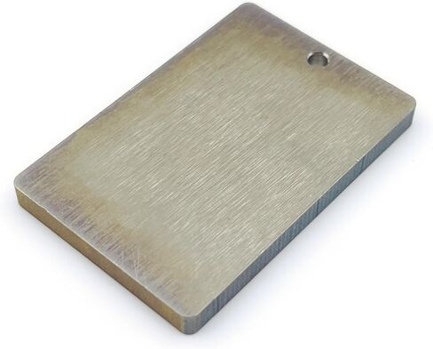 Titanium Blank Stamping Pendant, EDC Metal Engraving Tag with Hole, Titanium TC4 2.36 * 1.57 * 0.2 Inch in Saudi Arabia
