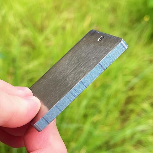 Titanium Blank Stamping Pendant, EDC Metal Engraving Tag with Hole, Titanium TC4 2.36 * 1.57 * 0.2 Inch in Saudi Arabia