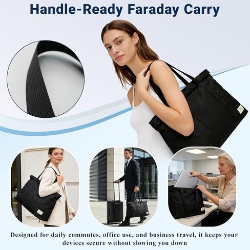 Faraday Bags for EMP Protection & Anti-Tracking,Fireproof Waterproof Signal Blocking Pouch for Laptop, Tablet, Phone, Car Keys - Faraday Cage with Handle(18"x13") in Saudi Arabia