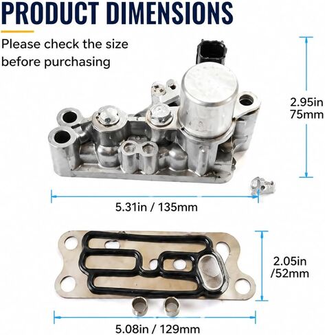 الملف اللولبي لتوقيت الصمام المتغير VVT متوافق مع 2008-2017 Honda Odyssey Pilot Accord Acura RDX 3.5L V6 استبدال #918-056 15810R70A04 in Kuwait