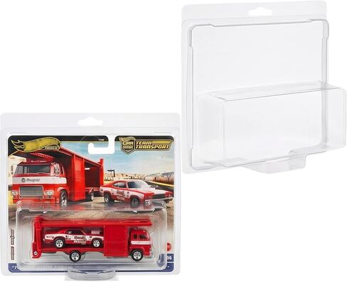 15 عبوة من حافظات الحماية المتوافقة مع نقل فريق Hot Wheels، حقيبة تخزين من البلاستيك الشفاف PET Hot Wheels، صندوق عرض وتخزين بسمك 0.7 مم، إغلاق بالإطباق in Kuwait