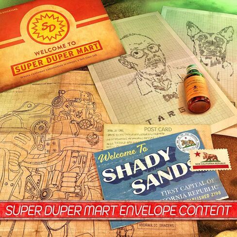جامع الطبيب: Fallout - مجموعة كنوز الأراضي القاحلة - صندوق قصدير ممتاز قابل للتجميع، عناصر مجموعة الغول، قطع أثرية، تذكارات عرض مرخصة in Kuwait