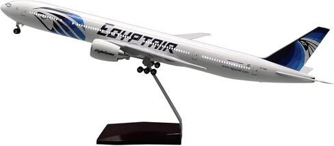 نموذج طائرة B777 بمقياس 1:157 مع كسوة مستوحاة من الهند - طائرة عرض مصبوبة مقاس 47 سم مع حامل، تصميم قابل للإزالة، بدون ضوء، لمحبي المكتب أو الهدايا أو الطيران in Kuwait