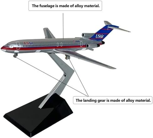 نموذج طائرة B727-200، طائرة معدنية بمقياس 1/300 من طراز Diecast 727 مع جهاز هبوط قابل للسحب، هدية مثالية ومجموعة لعشاق الطيران in Kuwait