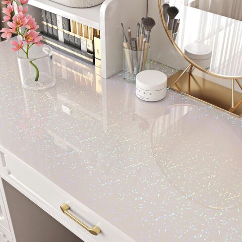 Yenhome Self-Adhesive Laminating Roll, Holographic Sticker Paper with Micro Dots 11.8"x10ft Iridescent Reflective Shimmery Dot Design Waterproof Holographic Film Adhesive Film for Cricut Home Décor in Saudi Arabia