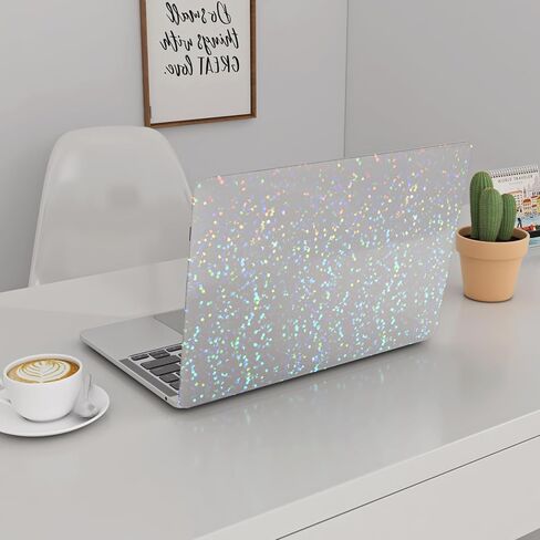 Yenhome Self-Adhesive Laminating Roll, Holographic Sticker Paper with Micro Dots 11.8"x10ft Iridescent Reflective Shimmery Dot Design Waterproof Holographic Film Adhesive Film for Cricut Home Décor in Saudi Arabia