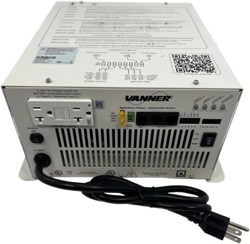 Vanner LSC12-1100 LifeSine Pure Sine Wave Ambulance Inverter/Charger – 1100W / 12V DC to 120V AC – 55A Battery Charger – UL/cUL 458 Certified in Saudi Arabia
