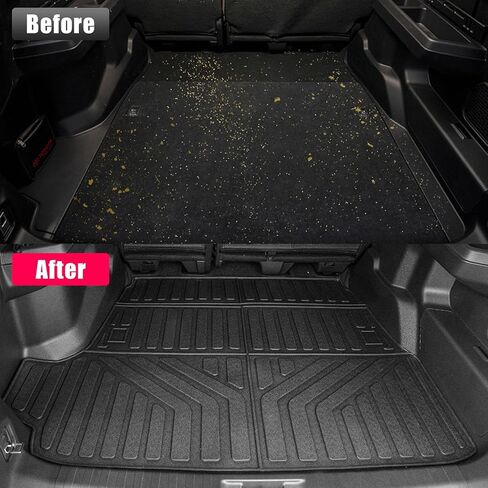 حصيرة شحن متوافقة مع 2025 2026 Toyota 4Runner 5 مقاعد غاز (غير هجين EV & i-Force MAX) بطانة صندوق السيارة بطانة TPE لجميع الأحوال الجوية لأربعة ملحقات عداء (5 مقاعد، حصيرة صندوق السيارة) in Kuwait