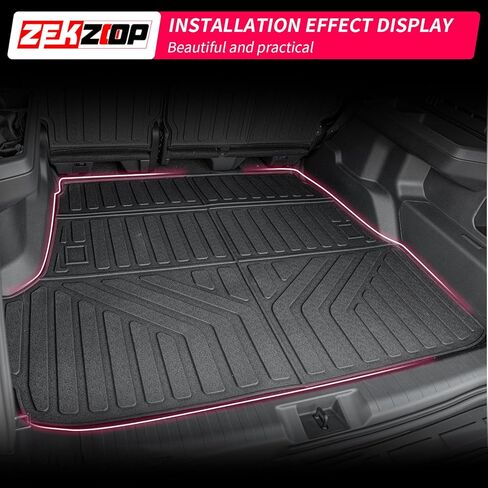 حصيرة شحن متوافقة مع 2025 2026 Toyota 4Runner 5 مقاعد غاز (غير هجين EV & i-Force MAX) بطانة صندوق السيارة بطانة TPE لجميع الأحوال الجوية لأربعة ملحقات عداء (5 مقاعد، حصيرة صندوق السيارة) in Kuwait