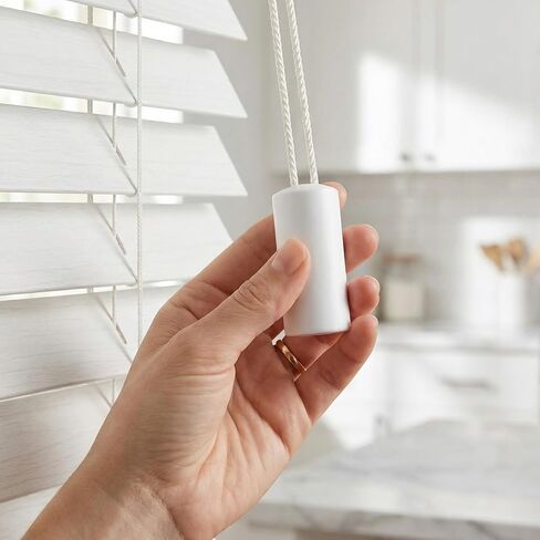 OIIKI 4pcs Breakaway Cord Condensers, Plastic Cord Condenser Knobs for Blinds, Breakaway Blind Pull End Knobs Embellishments for Household Window Small Pets- White in Kuwait