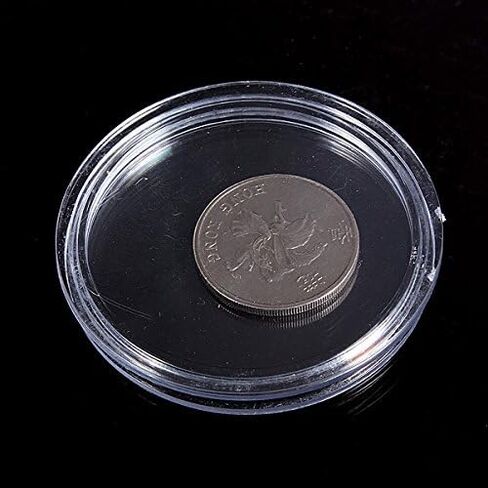 Teensery 10 Pcs Clear Round Plastic Lighthouse Coin Capsules Coin Display Cases Container Box (45mm) in Kuwait