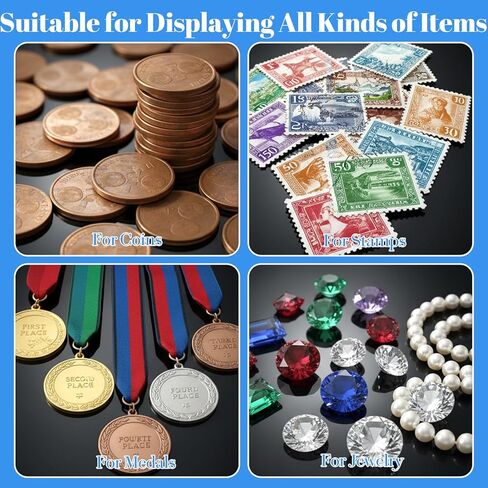 40 Pack Black 3D Floating Frame Display Holder Stands, 2.8 x 2.8 x 0.8 Inches Coin Display Stands 3D Floating Jewelry Frame for Shells Gems Rock Coin in Kuwait