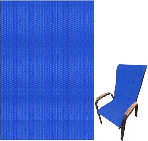 SmoothNovelty Vinyl Woven Mesh Sling Fabric 1.5 M X 2 Yard Outdoor Patio Chair Replacement Fabric Woven Waterproof Sling Material for Patio Furniture Repair DIY Upholstery(Black Gray,1.5 M X 2 Yard) in Kuwait