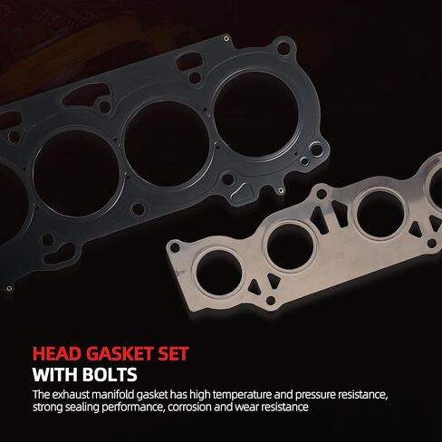 Head Gasket Set with Bolts for Scion xB/tC 2007-2015, for Lexus HS250h 2010-2012, for Toyota Corolla/Matrix/Camry/RAV4/Solara/Highlander, 2001-2013, 2.5L, OE HS26323PT,ES72249-2 in Kuwait