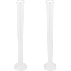 EXCEART 12 Pcs Tapered Candle Molds 12.28X2.04X10.43 Inch Clear Plastic Candle Making Mold Set for DIY Crafts Wedding Home Decor in Saudi Arabia